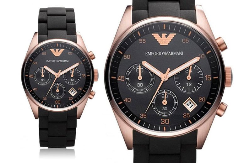 Shop Authentic Emporio Armani Sportivo Black Dial Black Steel Strap Watch For Women - AR5906 - Luxxuri
