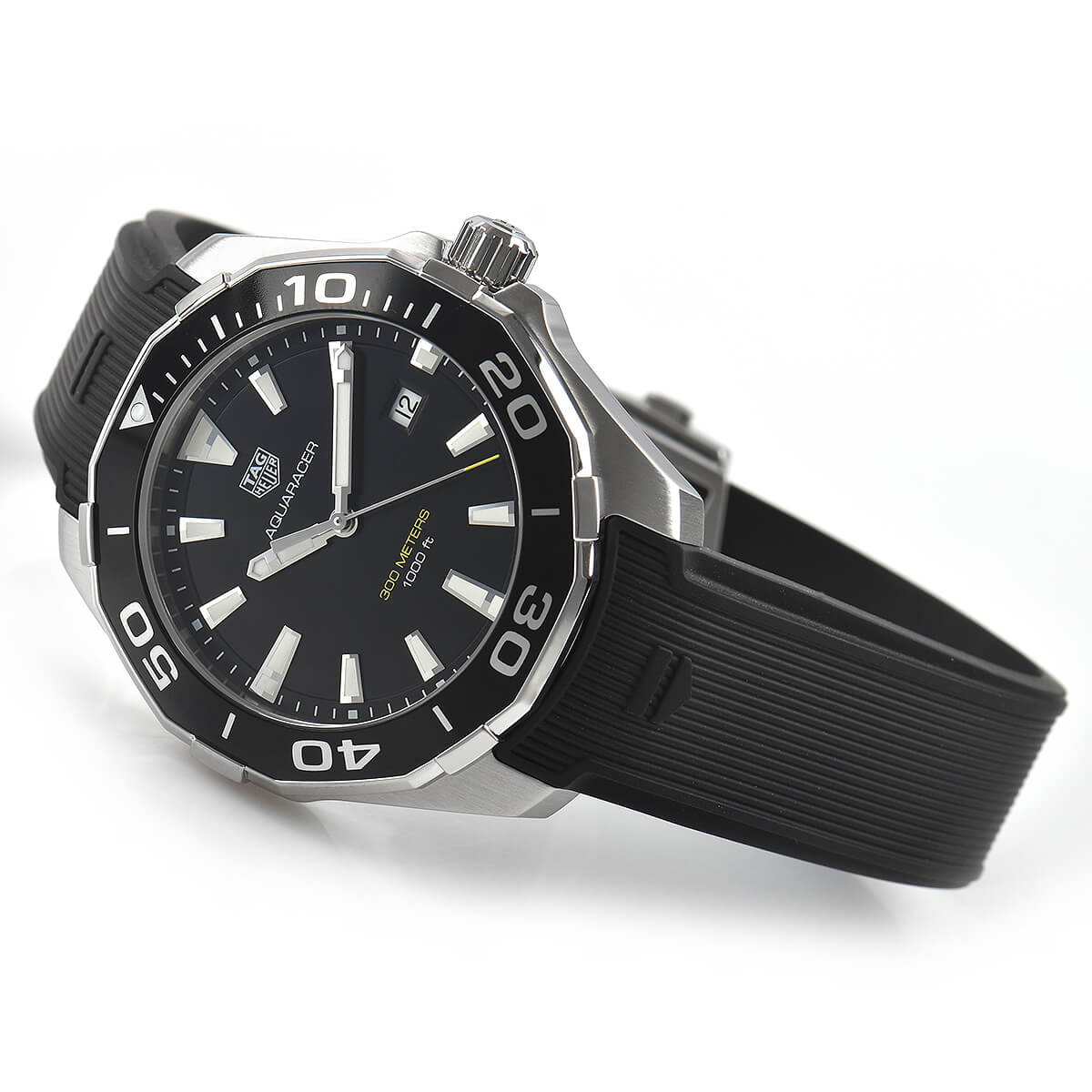 Shop Authentic Tag Heuer Aquaracer Black Dial Watch for Men - WAY101A.FT6141 - Luxxuri