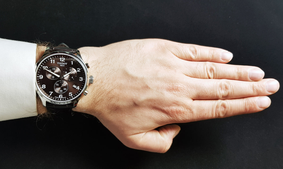 Shop Authentic Tissot Chrono XL Vintage Quartz Black Dial Black Leather Strap Watch For Men - T116.617.16.062.00 - Luxxuri