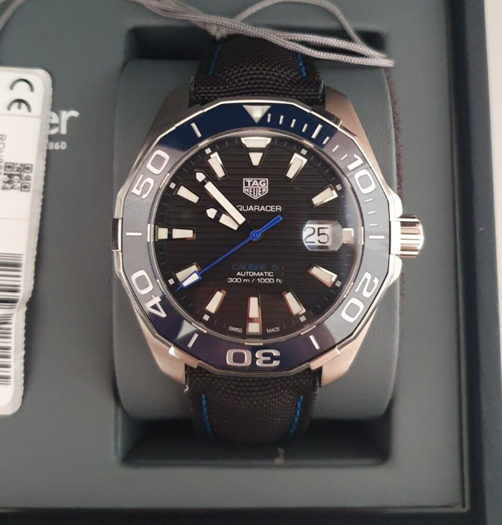 Shop Authentic Tag Heuer Aquaracer Black Dial Watch for Men - WAY201C.FC6395 - Luxxuri