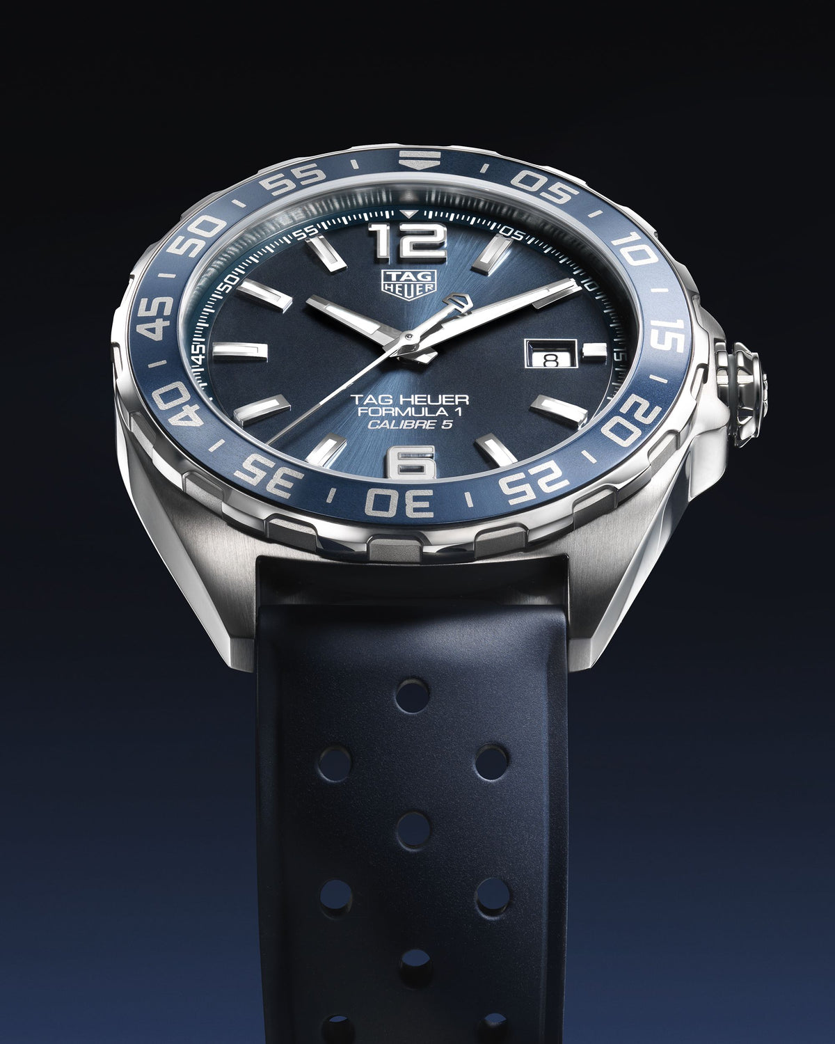 Shop Authentic Tag Heuer Formula 1 Bucherer Blue Edition Blue Dial Blue Calfskin Strap Watch for Men - WAZ2015.FT8023 - Luxxuri