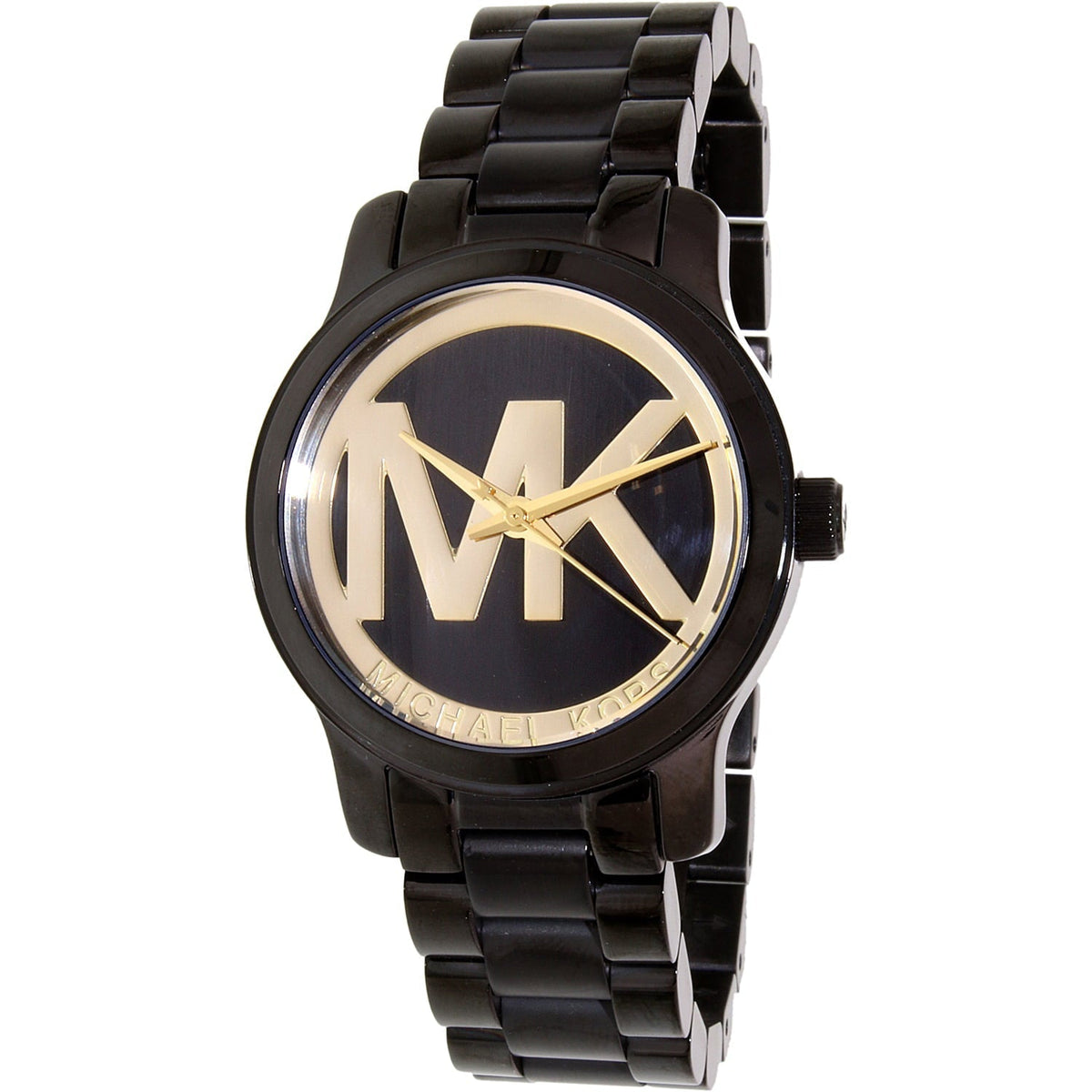 Shop Authentic Michael Kors Runway Black Dial Black Steel Strap Watch for Women - MK6057 - Luxxuri