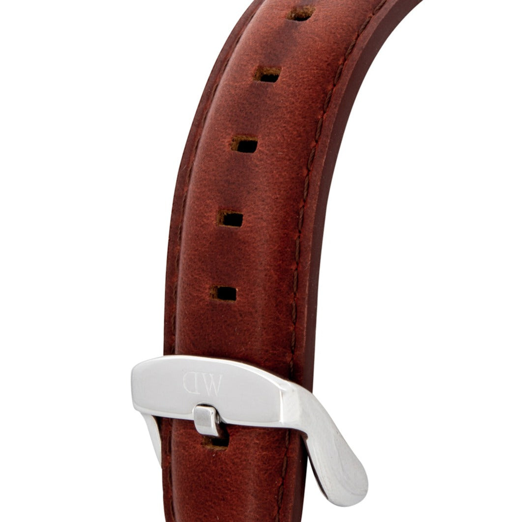 Shop Authentic Daniel Wellington Classic Durham Black Dial Brown Leather Strap Watch For Women - DW00100142 - Luxxuri