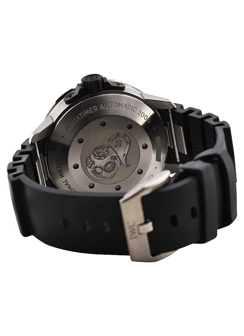 Shop Authentic IWC Aquatimer Automatic 2000 Black Dial Black Rubber Strap Watch for Men - IW358002 - Luxxuri