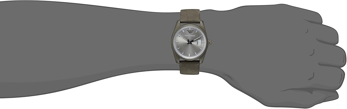 Shop Authentic Emporio Armani Sportivo Quartz Silver Dial Brown Leather Strap Watch For Men - AR6079 - Luxxuri