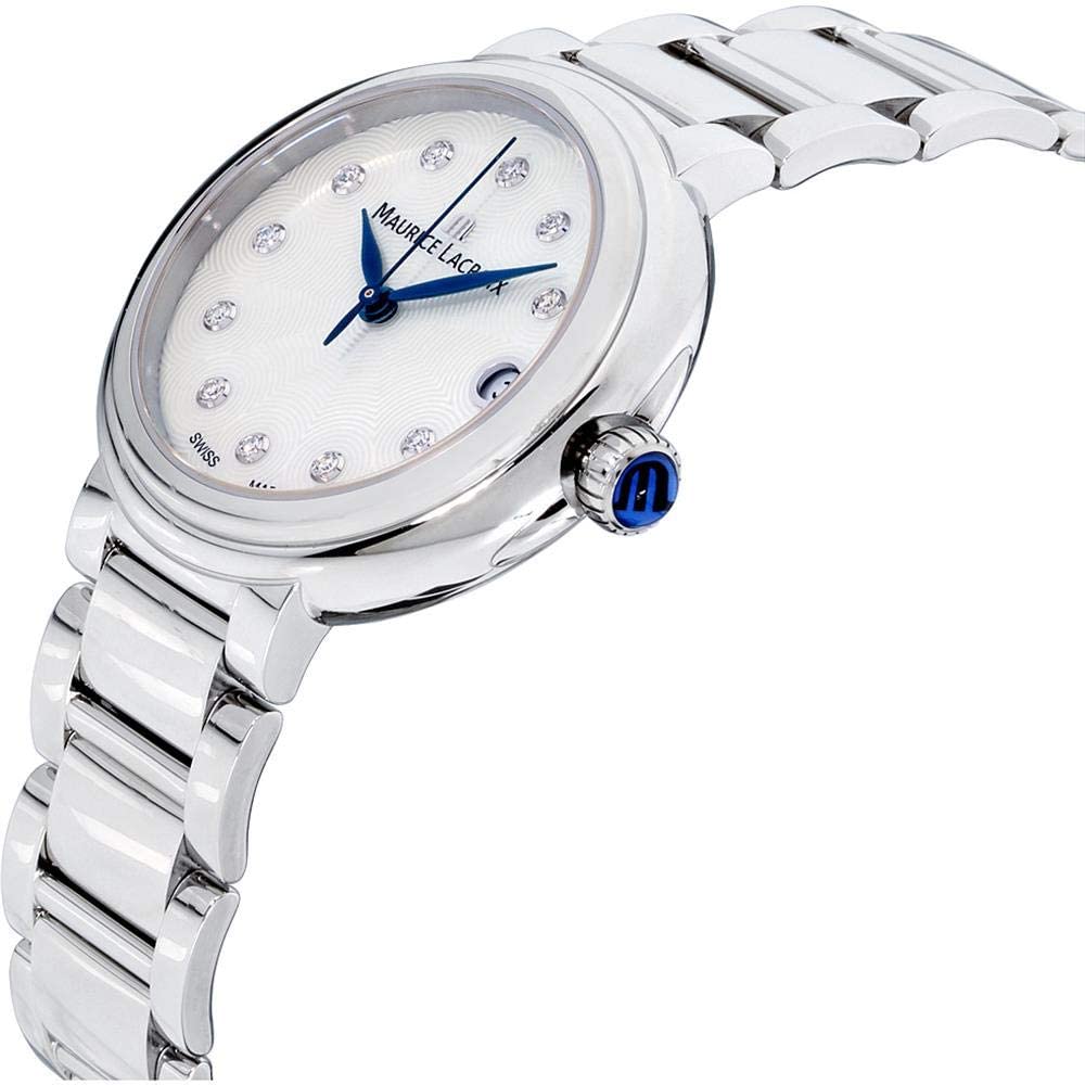 Shop Authentic Maurice Lacroix Fiaba Mother of Pearl Dial Silver Steel Strap Watch for Women - FA1004-SS002-170-1 - Luxxuri