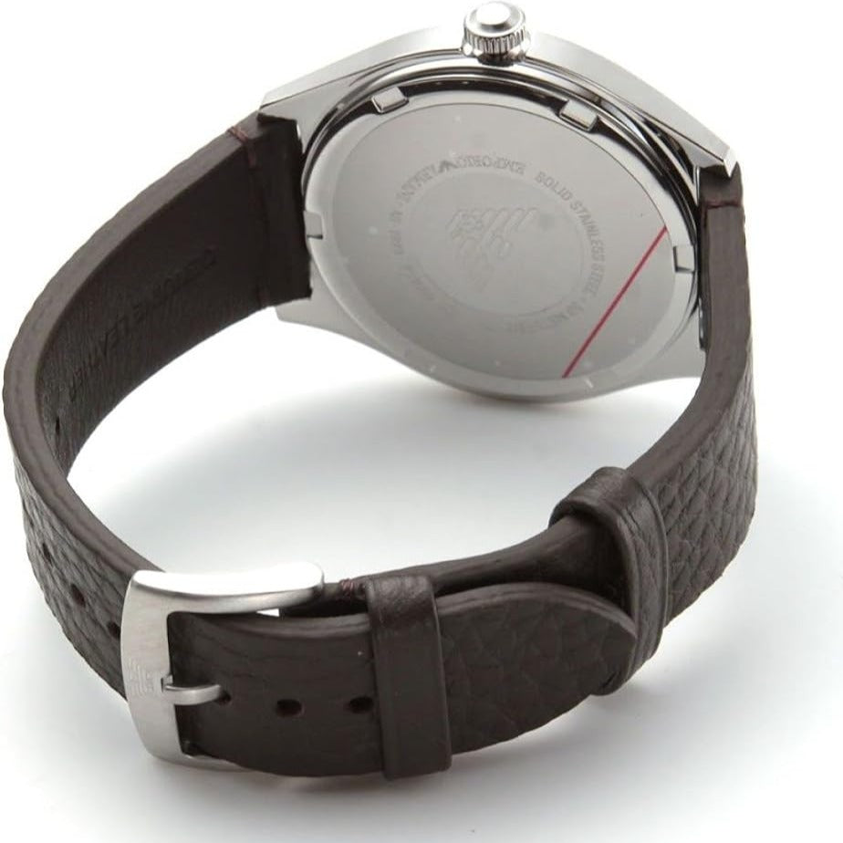 Shop Authentic Emporio Armani Dress Quartz White Dial Brown Leather Strap Watch For Men - AR1999 - Luxxuri