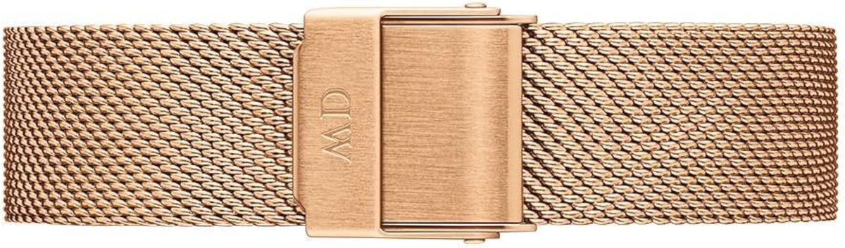 Shop Authentic Daniel Wellington Classic Petite Melrose White Dial Rose Gold Mesh Bracelet Watch For Women - DW00100163 - Luxxuri