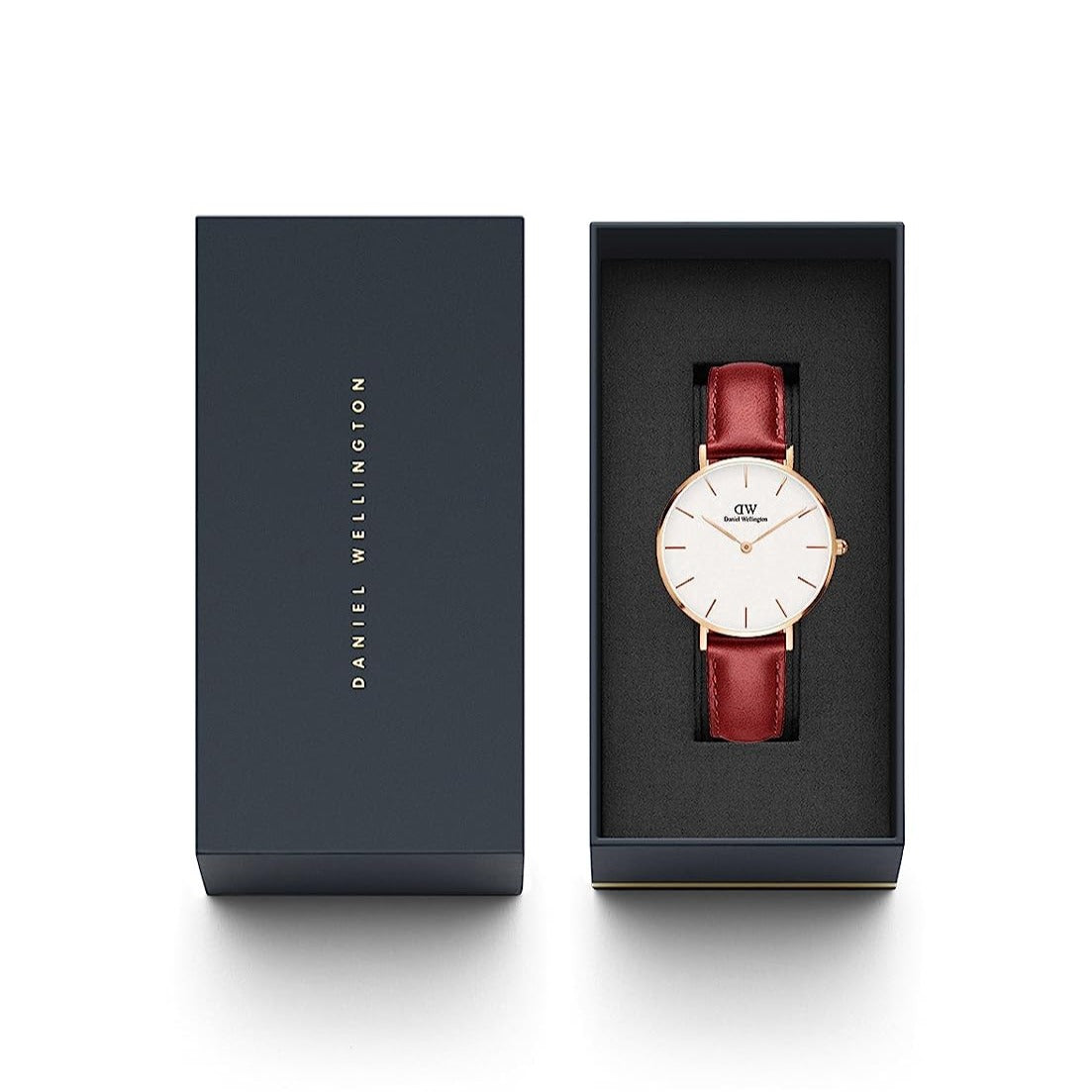 Shop Authentic Daniel Wellington Classic Suffolk White Dial Brown Leather Strap Watch For Women - DW00100120 - Luxxuri