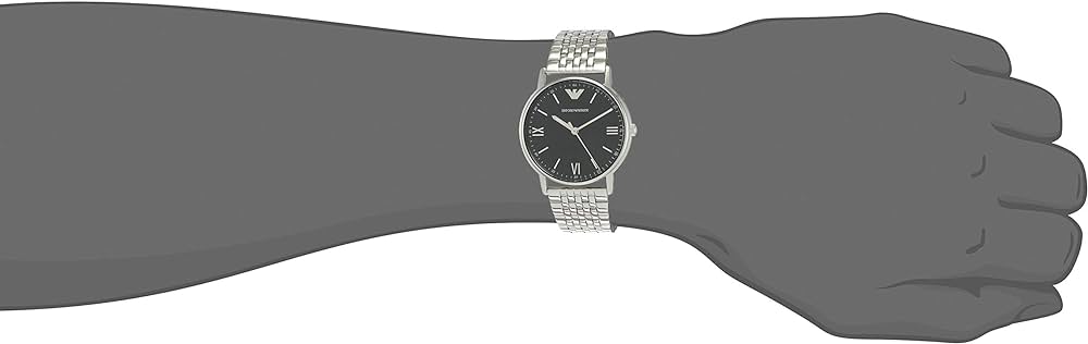 Shop Authentic Emporio Armani Kappa Quartz Grey Dial Silver Mesh Bracelet Watch For Men - AR11068 - Luxxuri