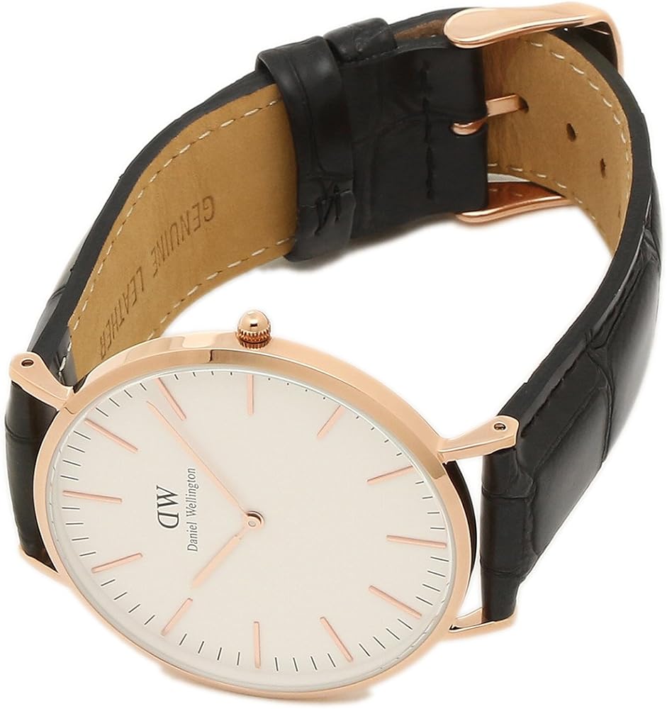 Shop Authentic Daniel Wellington Classic Reading White Dial Black Leather Strap Watch For Men - DW00100014 - Luxxuri