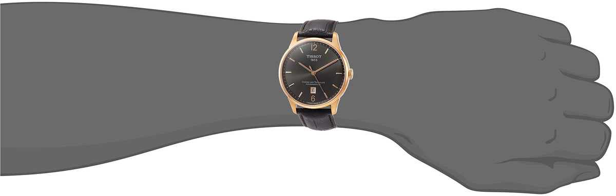 Shop Authentic Tissot T Classic Chemin Des Tourelles Powermatic 80 Brown Dial Brown Leather Strap Watch for Men - T099.407.36.447.00 - Luxxuri