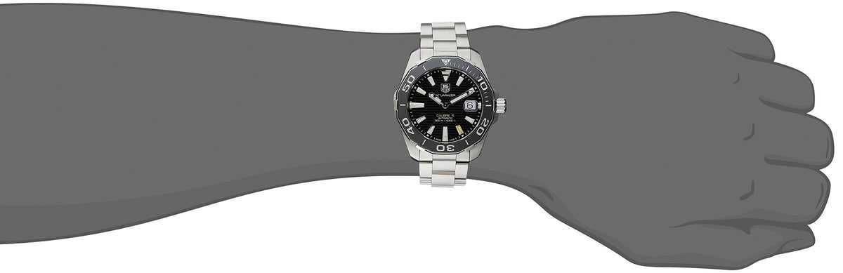 Shop Authentic Tag Heuer Aquaracer Black Dial Watch for Men - WAY211A.BA0928 - Luxxuri
