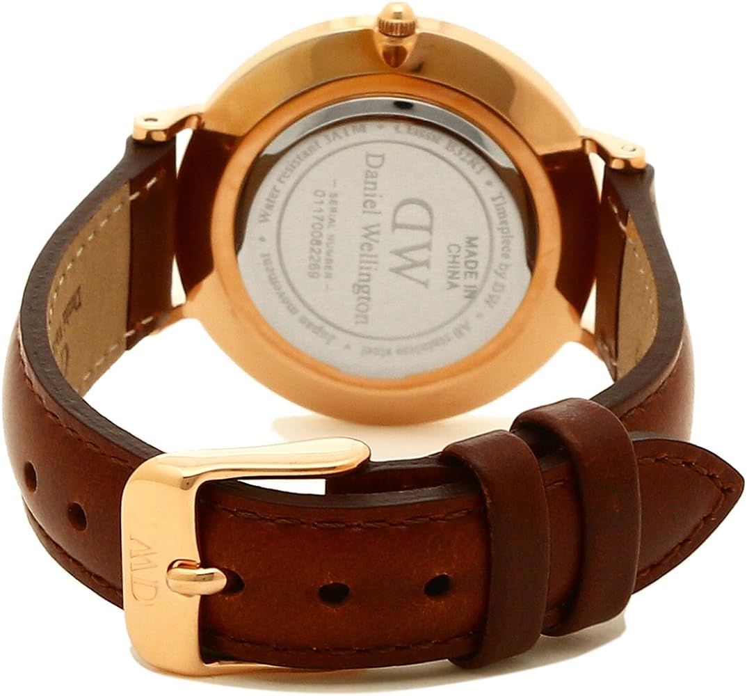 Shop Authentic Daniel Wellington Petite St Mawes Black Dial Brown Leather Strap Watch For Women - DW00100169 - Luxxuri