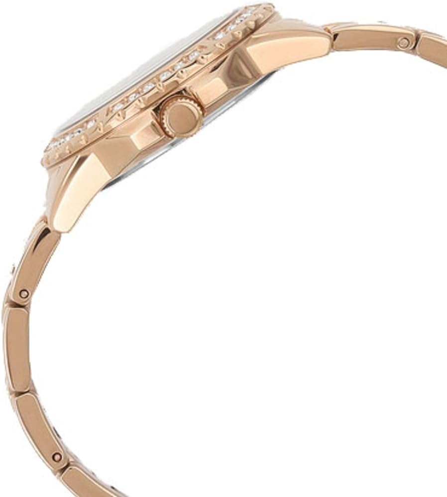 Shop Authentic Guess Sassy Quartz White Dial Rose Gold Steel Strap Watch For Women - W0705L3 - Luxxuri