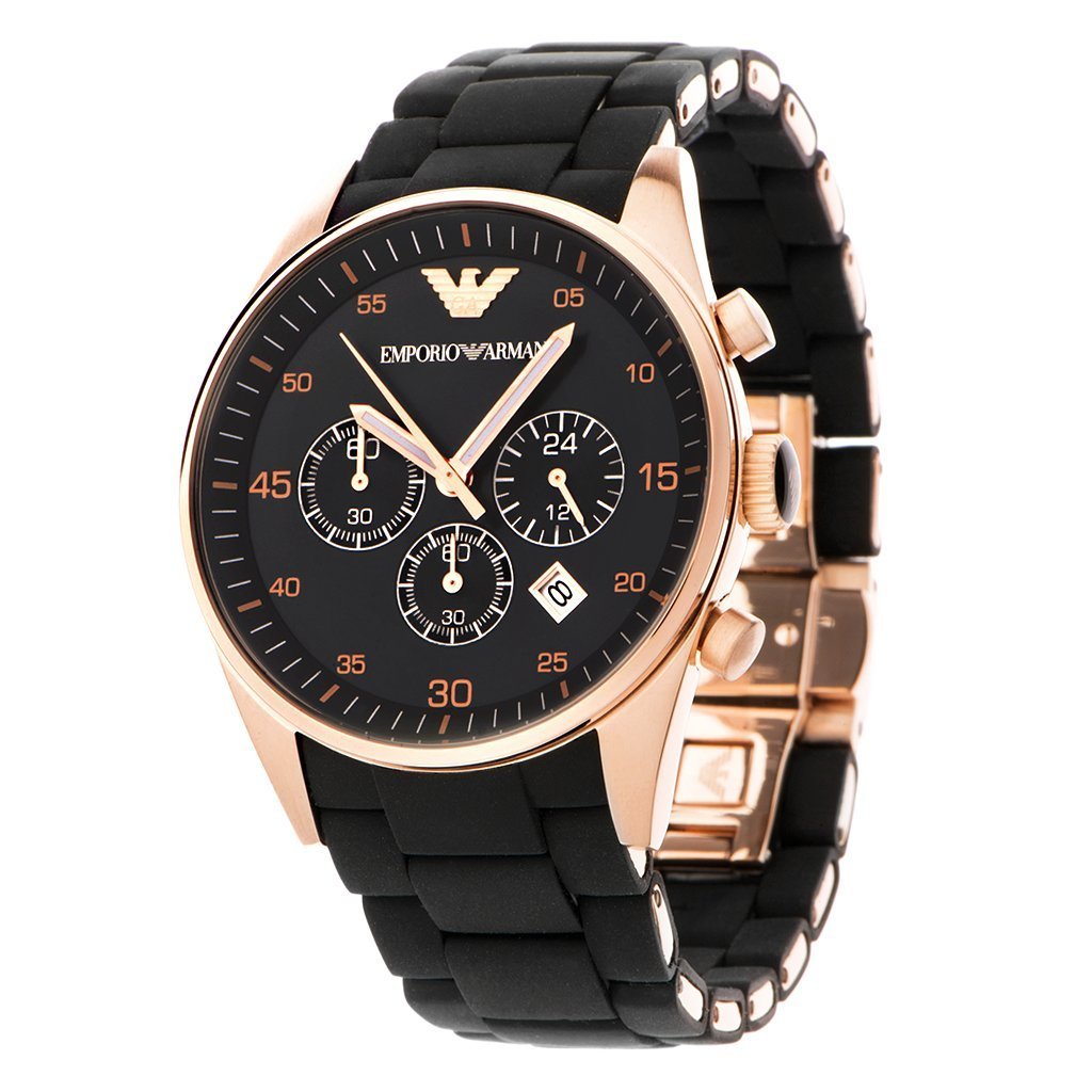 Shop Authentic Emporio Armani Sportivo Black Dial Black Steel Strap Watch For Men - AR5905 - Luxxuri
