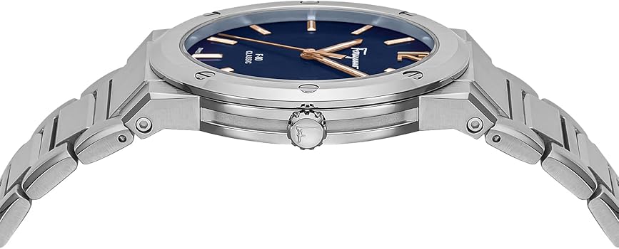 Shop Authentic Salvatore Ferragamo F-80 Classic Black Dial Silver Steel Strap Watch for Men - SFDT02423 - Luxxuri