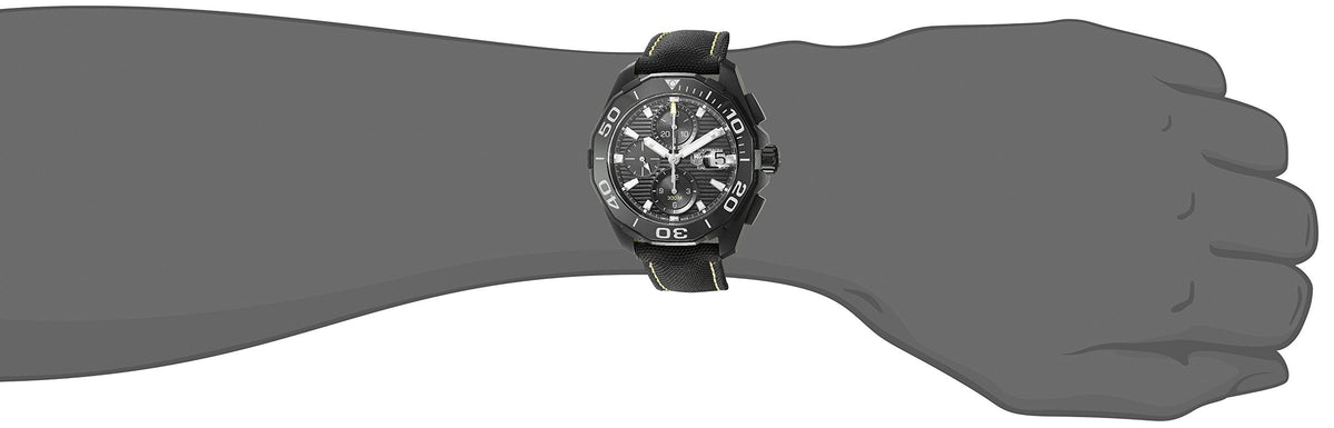 Shop Authentic Tag Heuer Aquaracer PVD Black Dial Watch for Men - CAY218A.FC6361 - Luxxuri