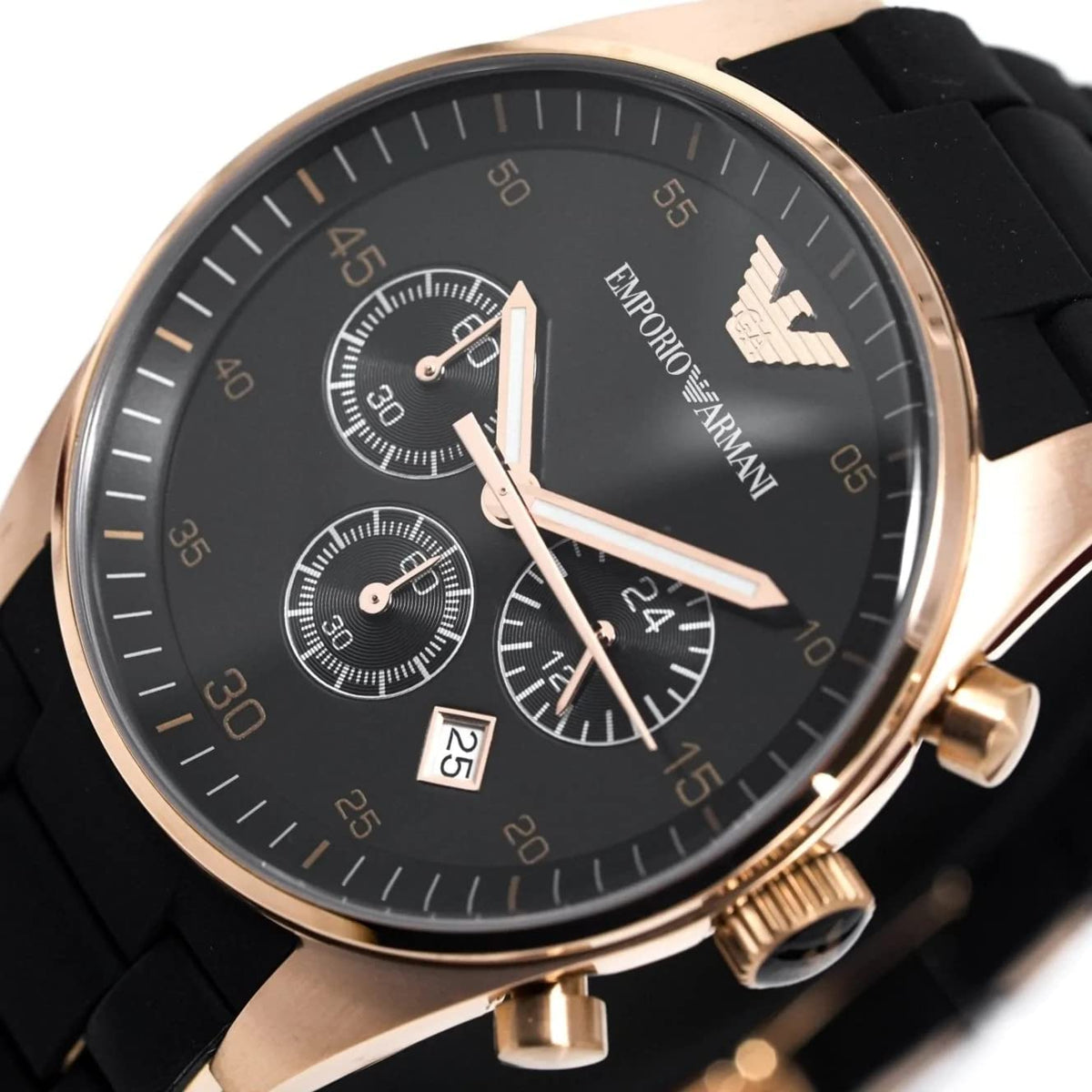 Shop Authentic Emporio Armani Sportivo Black Dial Black Steel Strap Watch For Women - AR5906 - Luxxuri