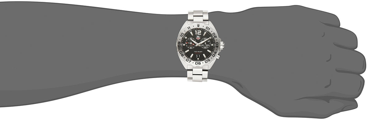 Shop Authentic Tag Heuer Formula 1 Black Dial Silver Steel Strap Watch for Men - WAZ111A.BA0875 - Luxxuri