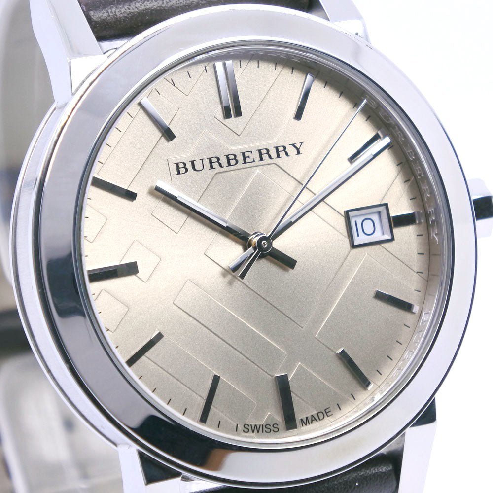 Shop Authentic Burberry The City Gold Dial Brown Leather Strap Watch for Men - BU9011 - Luxxuri