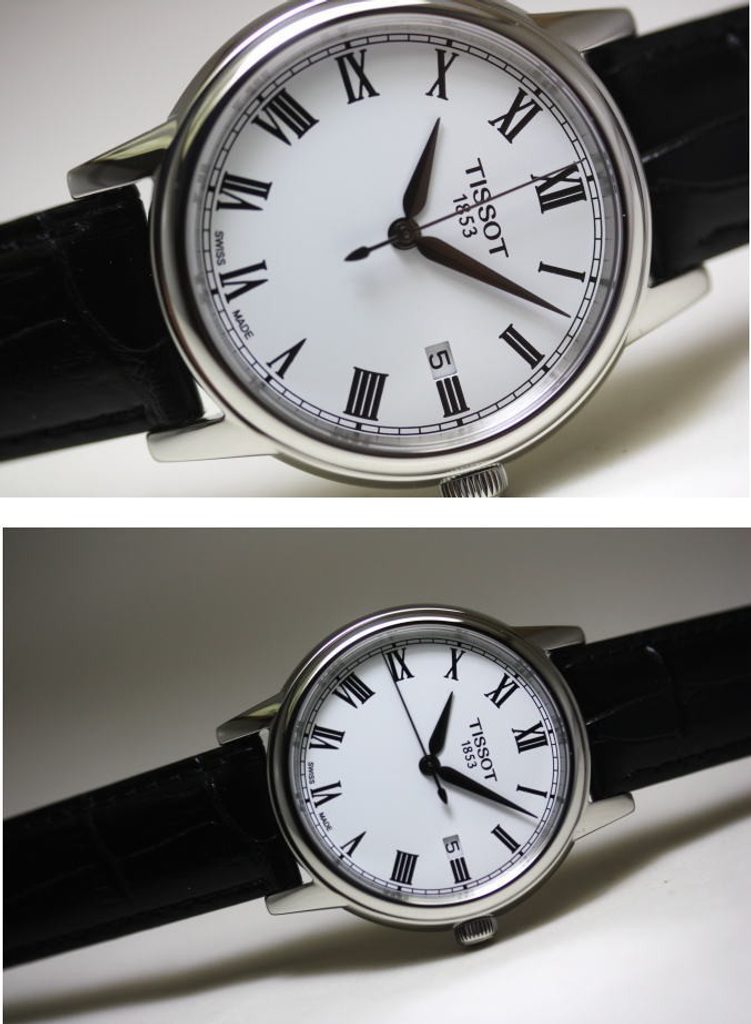 Shop Authentic Tissot T Classic Carson White Dial Black Leather Strap Watch for Men - T085.410.16.013.00 - Luxxuri