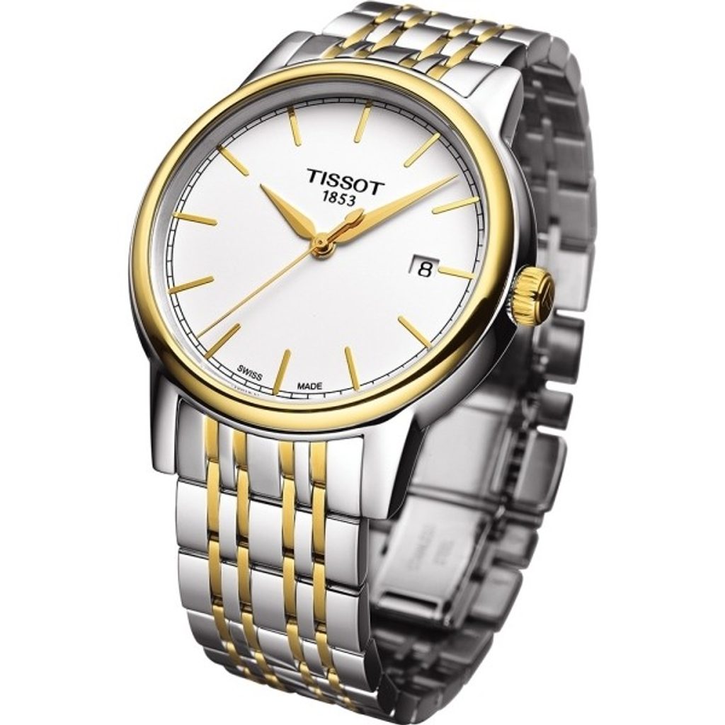 Shop Authentic Tissot T Classic Carson Quartz White Dial Two Tone Steel Strap Watch for Men - T085.410.22.011.00 - Luxxuri