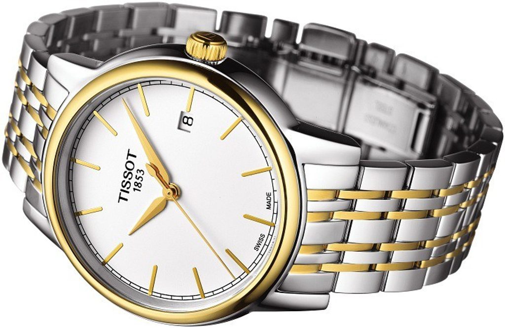 Shop Authentic Tissot T Classic Carson Quartz White Dial Two Tone Steel Strap Watch for Men - T085.410.22.011.00 - Luxxuri