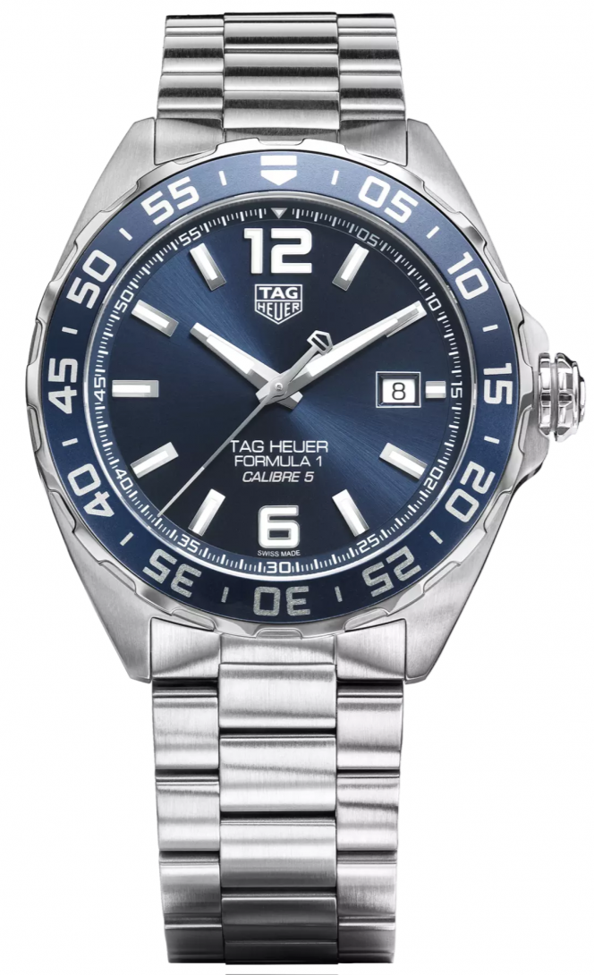Shop Authentic Tag Heuer Formula 1 Bucherer Blue Edition Blue Dial Silver Steel Strap Watch for Men - WAZ2015.BA0842 - Luxxuri