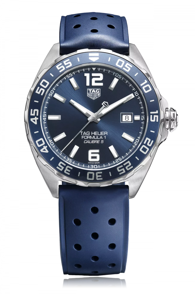 Shop Authentic Tag Heuer Formula 1 Bucherer Blue Edition Blue Dial Blue Calfskin Strap Watch for Men - WAZ2015.FT8023 - Luxxuri