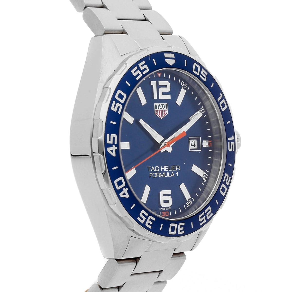 Shop Authentic Tag Heuer Formula 1 Quartz Blue Dial Silver Steel Strap Watch for Men - WAZ1010.BA0842 - Luxxuri