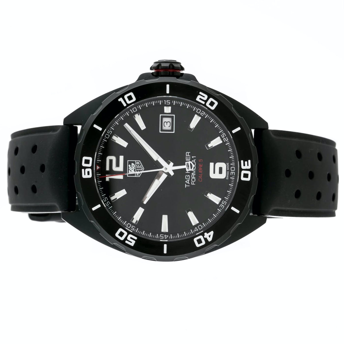 Shop Authentic Tag Heuer Formula 1 Automatic Black Dial Black Rubber Strap Watch for Men - WAZ2115.FT8023 - Luxxuri