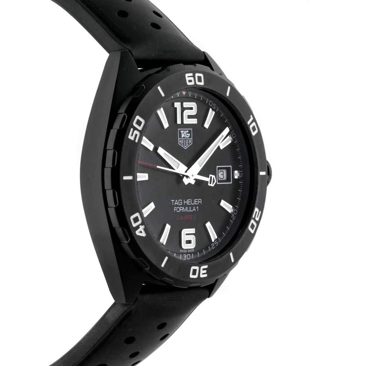 Shop Authentic Tag Heuer Formula 1 Automatic Black Dial Black Rubber Strap Watch for Men - WAZ2115.FT8023 - Luxxuri