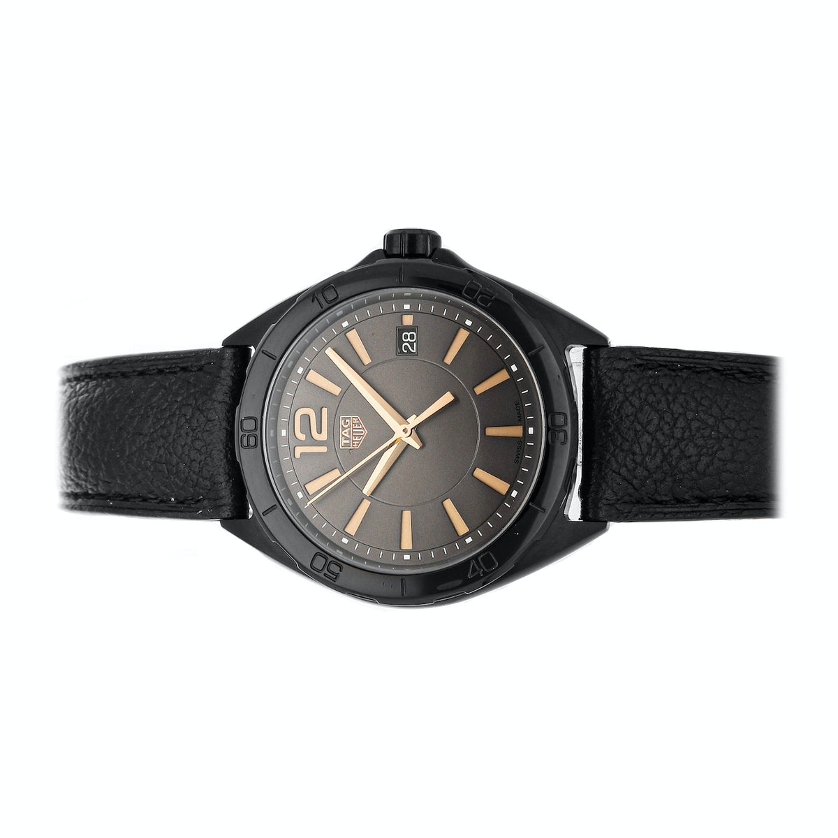 Shop Authentic Tag Heuer Formula 1 Quartz Black Dial Black Leather Strap Watch for Women - WBJ1314.FC8230 - Luxxuri
