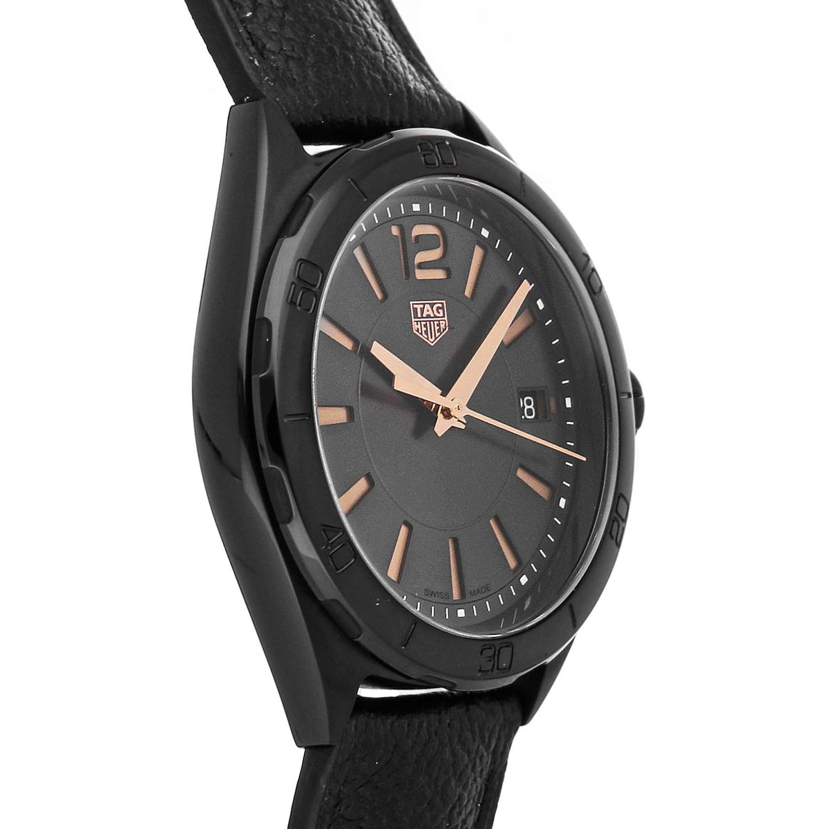 Shop Authentic Tag Heuer Formula 1 Quartz Black Dial Black Leather Strap Watch for Women - WBJ1314.FC8230 - Luxxuri