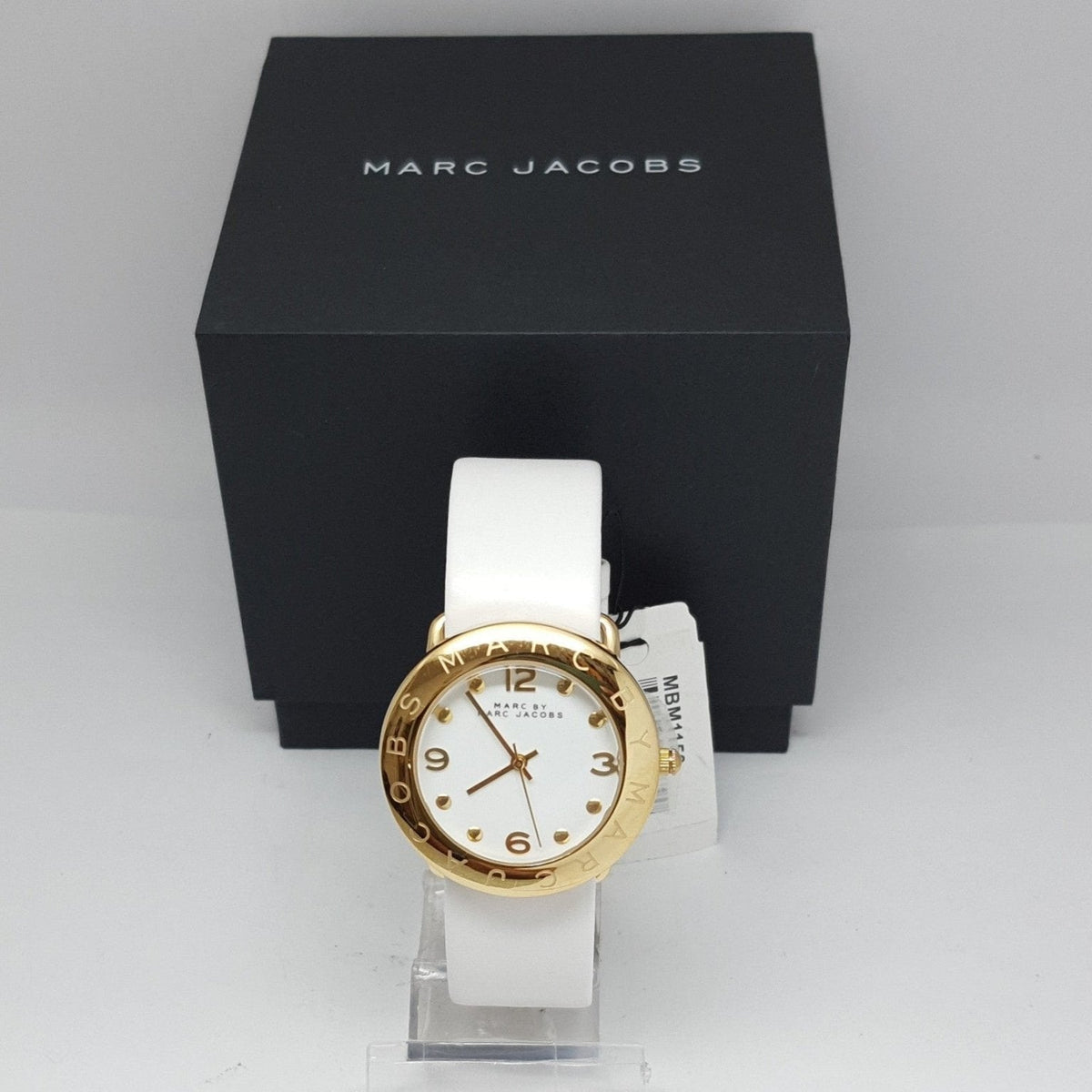 Shop Authentic Marc Jacobs Amy White Dial White Leather Strap Watch for Women - MBM1150 - Luxxuri