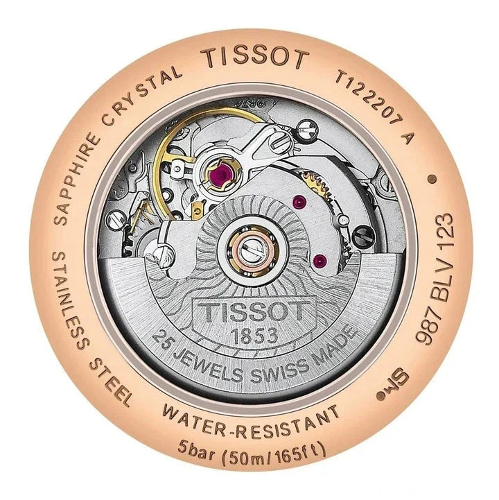Shop Authentic Tissot T Classic Carson Premium White Dial Rose Gold Steel Strap Watch for Women - T122.207.33.031.00 - Luxxuri