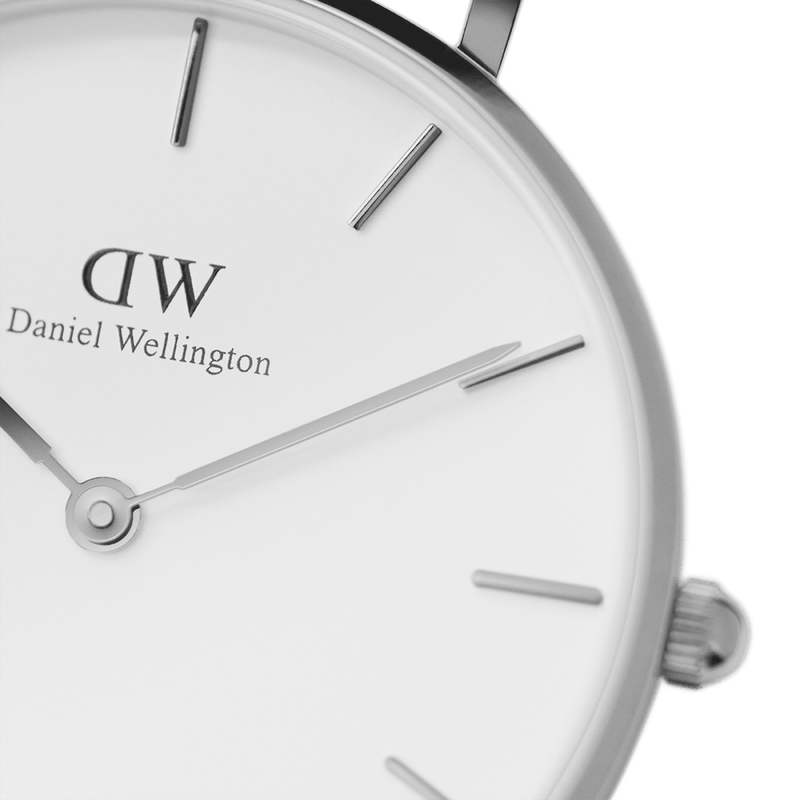 Shop Authentic Daniel Wellington Roselyn 3A Petite White Dial Ruby Red NATO Strap Watch For Women - DW00100292 - Luxxuri