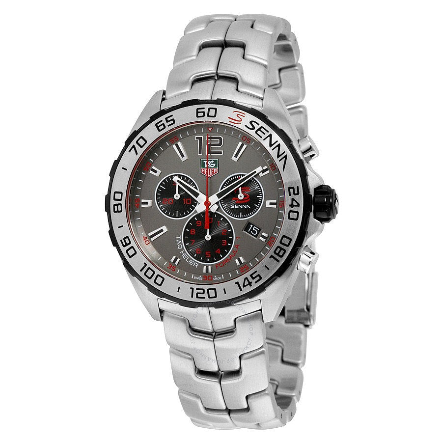 Shop Authentic Tag Heuer Formula 1 Special Edition Chronograph Grey Dial Silver Steel Strap Watch for Men - CAZ1012.BA0883 - Luxxuri