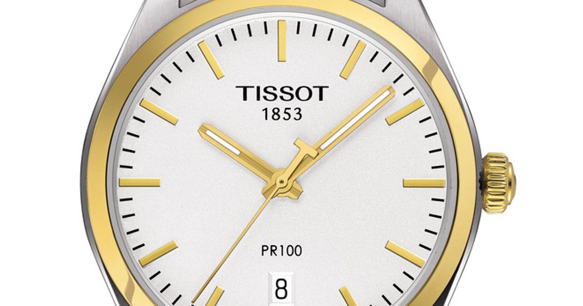 Shop Authentic Tissot T Classic PR 100 White Dial Two Tone Steel Strap Watch for Men - T101.410.22.031.00 - Luxxuri
