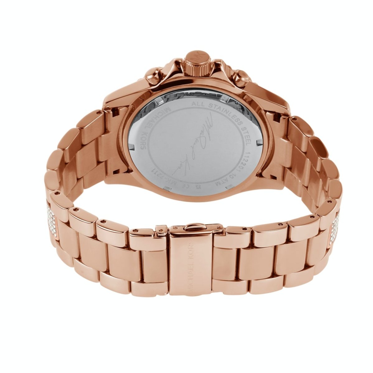 Shop Authentic Michael Kors Everest Chronograph Rose Gold Dial Rose Gold Steel Strap Watch For Women - MK7211 - Luxxuri