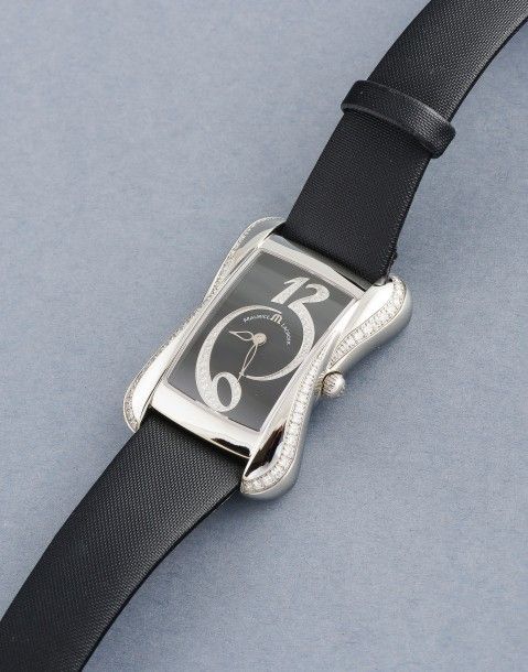 Shop Authentic Maurice Lacroix Divina Black Dial with Diamonds Black Leather Strap Watch for Women - DV5012-SD531-120 - Luxxuri