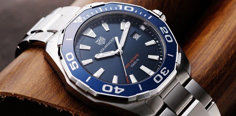 Shop Authentic Tag Heuer Aquaracer Blue Dial Watch for Men - WAY101C.BA0746 - Luxxuri