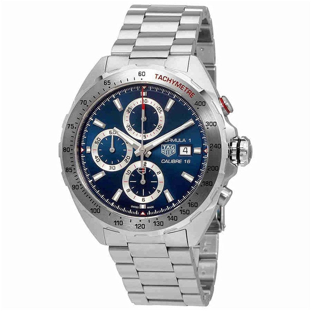 Shop Authentic Tag Heuer Formula 1 Automatic Chronograph Blue Dial Silver Strap Watch for Men - CAZ2015.BA0876 - Luxxuri