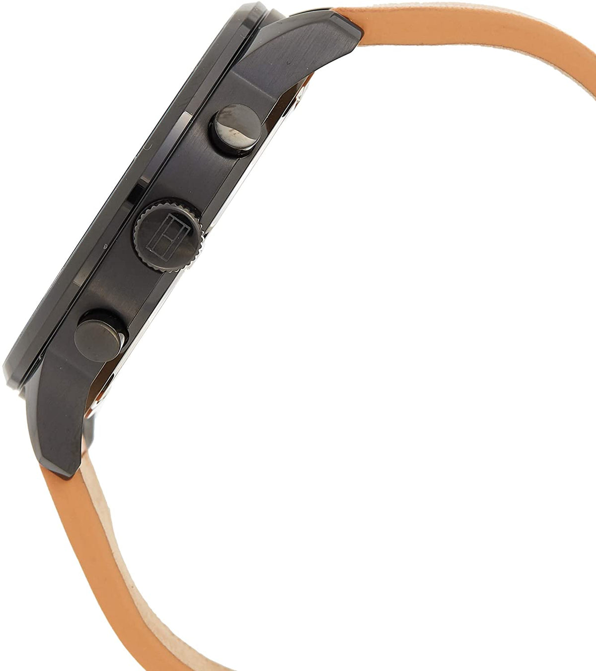 Shop Authentic Tommy Hilfiger James Quartz Black Dial Brown Leather Strap Watch For Men - 1791486 - Luxxuri