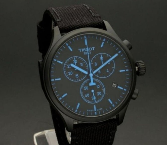 Shop Authentic Tissot Chrono XL Quartz Black Dial Black Nylon Strap Watch For Men - T116.617.37.051.00 - Luxxuri
