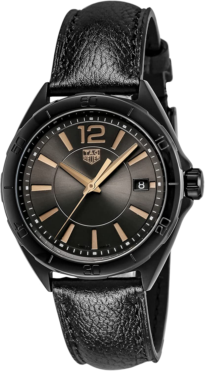 Shop Authentic Tag Heuer Formula 1 Quartz Black Dial Black Leather Strap Watch for Women - WBJ1314.FC8230 - Luxxuri