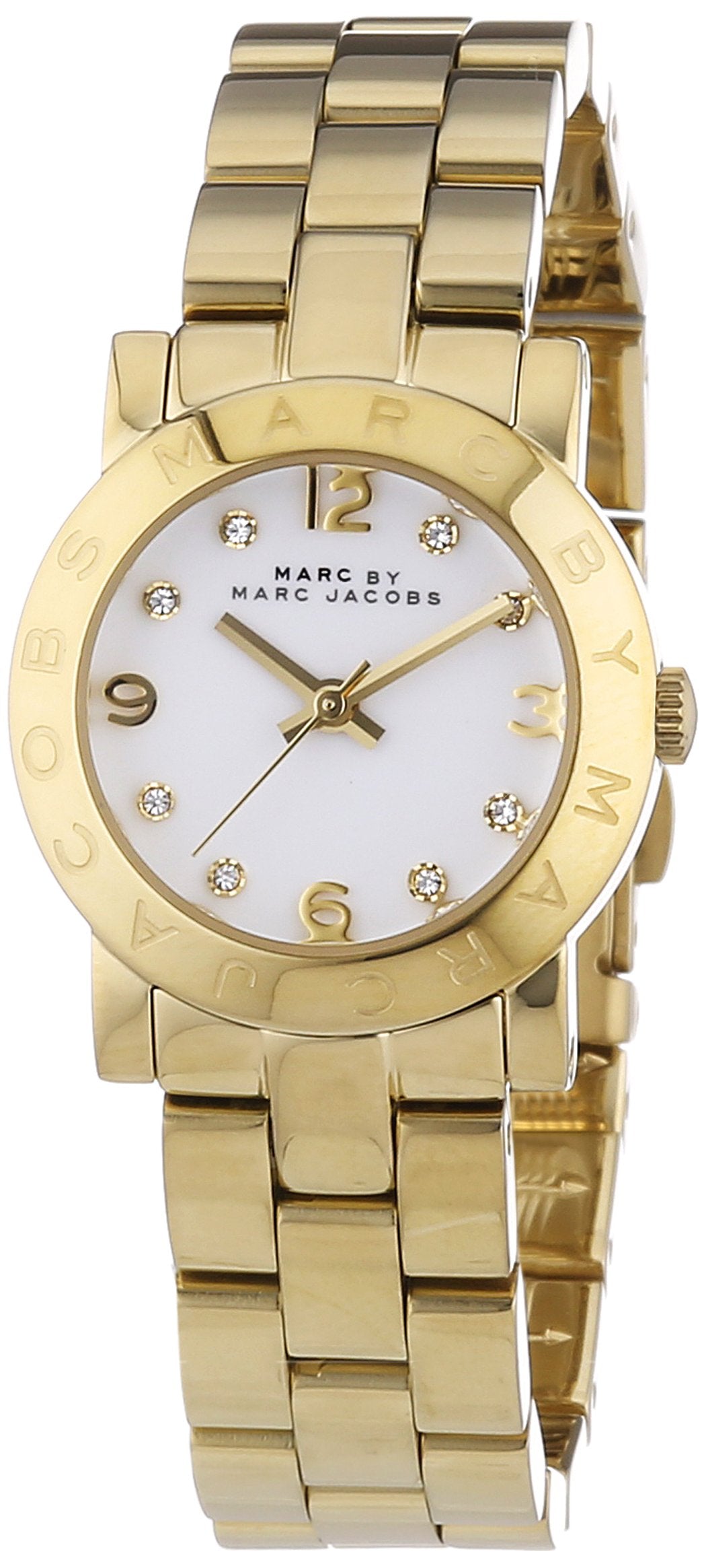 Shop Authentic Marc Jacobs Mini Amy White Dial Gold Steel Strap Watch for Women - MBM3057 - Luxxuri