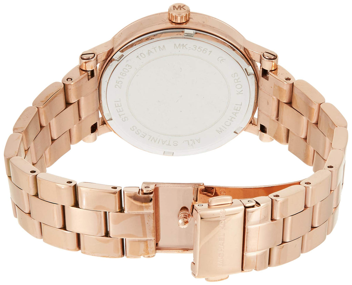 Shop Authentic Michael Kors Norie Rose Gold Dial Rose Gold Steel Strap Watch for Women - MK3561 - Luxxuri