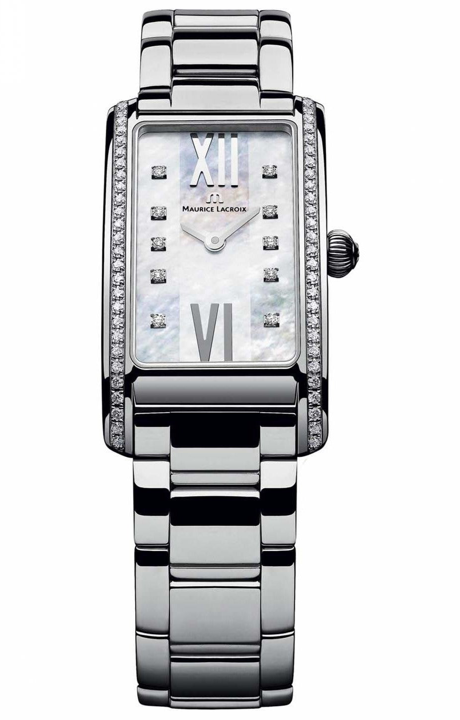 Shop Authentic Maurice Lacroix Fiaba Diamonds White Dial Silver Steel Strap Watch for for Women - FA2164-SD532-170 - Luxxuri